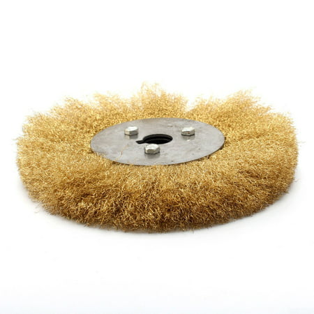 6  Soft Brass Wire Brush Round Wheel For Bench Grinder 150mm For Cleaning Rust 